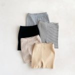 【66-90】ショートパンツ ベビー リブカジュアル - 画像 (3)