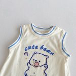 【66-90】カバーオール ベビー ノースリーブ くまさん - 画像 (6)