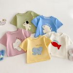【73-120】半袖Tシャツ ベビー 男女兼用 可愛い カジュアル