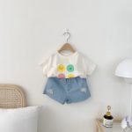 【73-120】半袖Tシャツ キッズ ロゴスマイル カジュアル - 画像 (6)