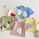 【73-120】半袖Tシャツ ベビー 男女兼用 可愛い カジュアル - 画像 (4)