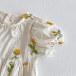 【66-90】ロンパース ベビー おしゃれ 花柄 刺繍 - 画像 (8)