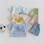 【73-110】Tシャツ 可愛い ボーダー トップス