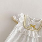 【66-90】オールインワン フリル ホワイト シンプル ベビー服 - 画像 (10)