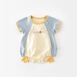 【66-90】ロンパース ベビー 半袖 可愛い ダックデザイン - 画像 (4)