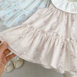 【73-100】ワンピース ベビー 女の子 スウィート 丸襟 小花柄 - 画像 (12)