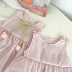 【66-90】ロンパース ベビー 女の子 チューリップ 蝶結び - 画像 (12)