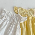【66-90】ロンパース ベビー 花柄 刺繍 フリルデザイン - 画像 (9)