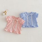【73-120】シャツ or パンツ ベビー 女の子 小花柄 レース フリル - 画像 (6)
