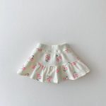 【73-120】セットアップ ベビー女の子 さくらんぼ Tシャツ＆ミニスカート - 画像 (7)
