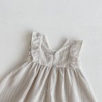【80-120】ワンピース ストライプ フリル シンプル - 画像 (11)