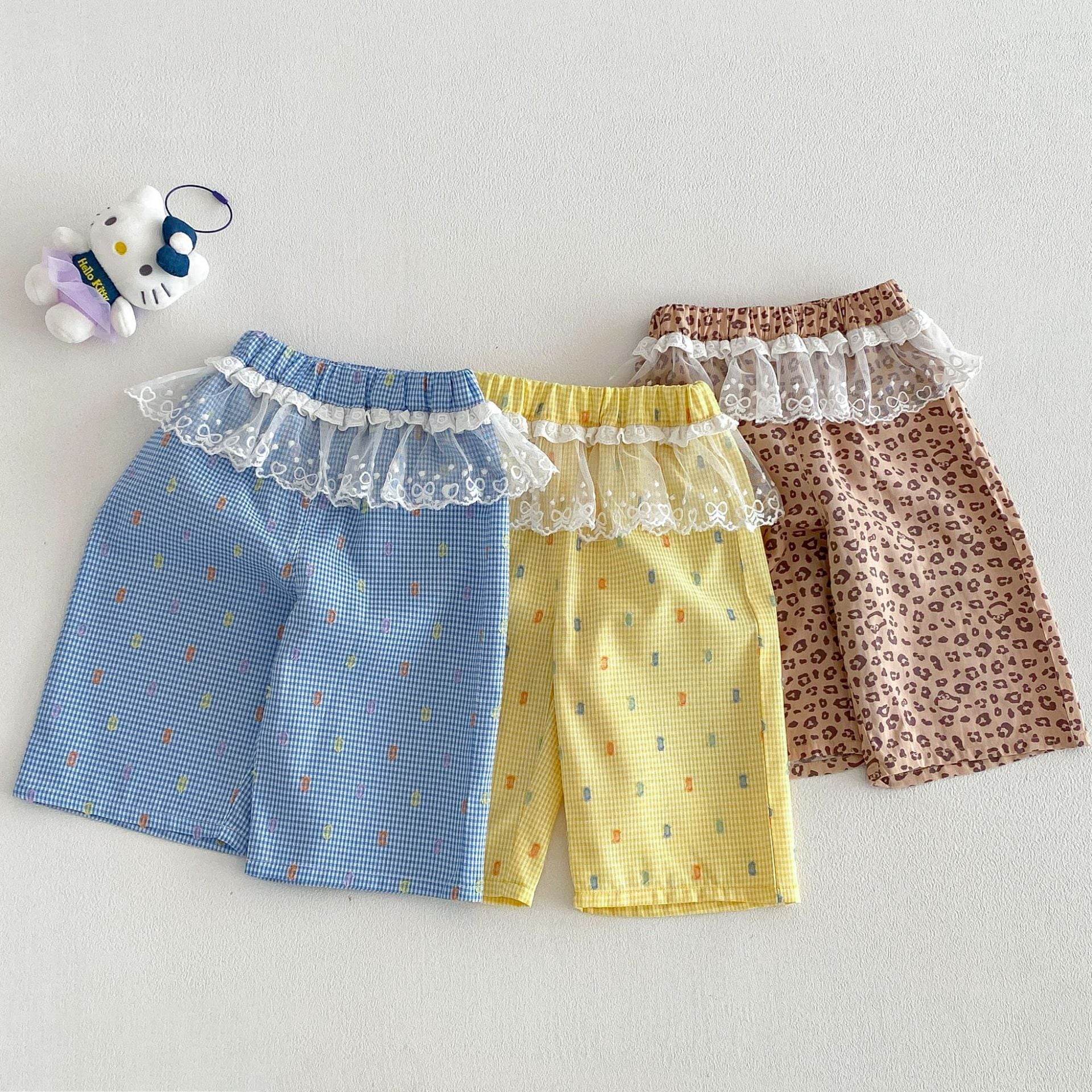 070ccbfa7059fe1c050c4d5162e5feba.jpg 【73-120】パンツ 可愛い ヒョウ柄 女の子 履きやすい ボトムス - 画像 (1)