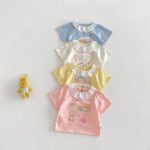 【73-120】Tシャツ 可愛い ガールズ 着心地良い トップス - 画像 (17)