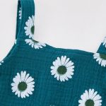 【66-100】セットアップ ベビー服 女の子 フラワーキャミトップス&ショートパンツ - 画像 (6)