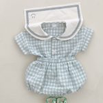 【66-100】セットアップ ベビー スクール風 チェック柄 - 画像 (6)