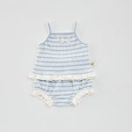 【66-100】セットアップ ベビー 女の子 キャミボーダー - 画像 (6)