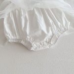 【66-90】ロンパースワンピース ベビー 女の子 フリルスリーブ チュール - 画像 (10)