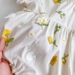 【66-90】ロンパース ベビー おしゃれ 花柄 刺繍 - 画像 (9)