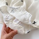 【66-120】ロンパース or ワンピース ベビー 女の子 リボン バブルスリーブ - 画像 (10)