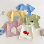 【73-120】半袖Tシャツ ベビー 男女兼用 可愛い カジュアル - 画像 (5)