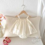【66-90】キャミロンパース ベビー服 女の子 フラワー - 画像 (5)