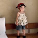 【73-120】キャミブラウス ベビー 女の子 ドット - 画像 (8)