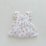 【66-90】ワンピース ベビー服 女の子 総柄さくらんぼ - 画像 (6)