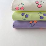 【73-120】セットアップ ベビー女の子 さくらんぼ Tシャツ＆ミニスカート - 画像 (9)