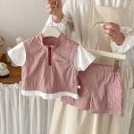 【73-100】セットアップ ベビー 男の子 ワークテイスト - 画像 (4)