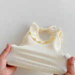 【66-90】セットアップ ベビー服 ノースリーブ フリル襟 トップス&スカートパンツ - 画像 (7)