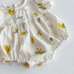 【66-90】ロンパース ベビー おしゃれ 花柄 刺繍 - 画像 (10)