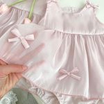 【66-90】ロンパース ベビー 女の子 チューリップ 蝶結び - 画像 (10)