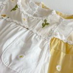 【66-90】ロンパース ベビー 花柄 刺繍 フリルデザイン - 画像 (11)