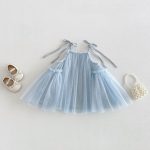 【73-100】ワンピース ベビー おしゃれ チュール ふんわり - 画像 (3)