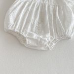 【66-90】ロンパース ベビー 女の子 ラウンドネック 刺繍 - 画像 (10)