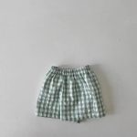 【73-100】セットアップ ベビー くまさんベスト＆チェックショートパンツ - 画像 (11)