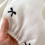 【66-120】ロンパース or ワンピース ベビー 女の子 リボン バブルスリーブ - 画像 (11)