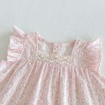 【73-110】セットアップ フラワー柄 フリル 女の子 - 画像 (9)