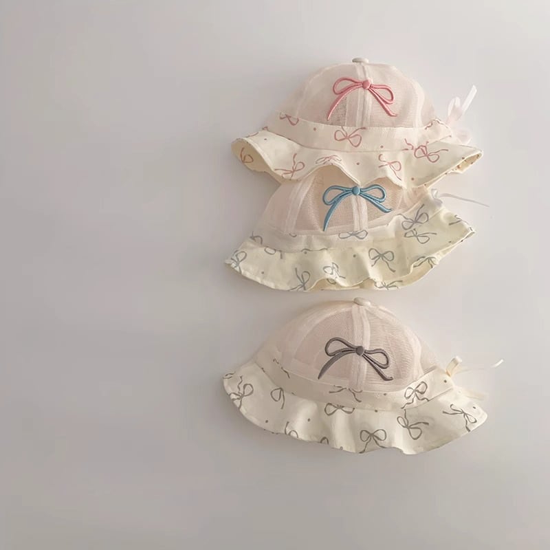 091dd01a247862d31702819f6618ece8.jpg 【GOODS】帽子 蝶結び 日焼け止め - 画像 (1)