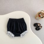 【73-110】セットアップ ベビー 女の子 チェック柄 リボン - 画像 (8)
