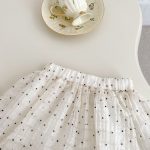 【73-120】セットアップ ベビー 女の子 ふわふわ ドット - 画像 (10)