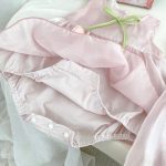 【66-90】ロンパース ベビー 女の子 チューリップ 蝶結び - 画像 (9)