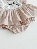 【66-90】ロンパースドレス ベビー スウィート レース - 画像 (9)