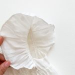 【66-100】ロンパース ベビー 女の子 花刺繍 スクエアネック - 画像 (8)