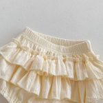 【66-90】セットアップ ベビー服 ノースリーブ フリル襟 トップス&スカートパンツ - 画像 (9)