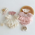 【66-90】ロンパース ベビー おしゃれ ふわふわ チューリップ - 画像 (3)