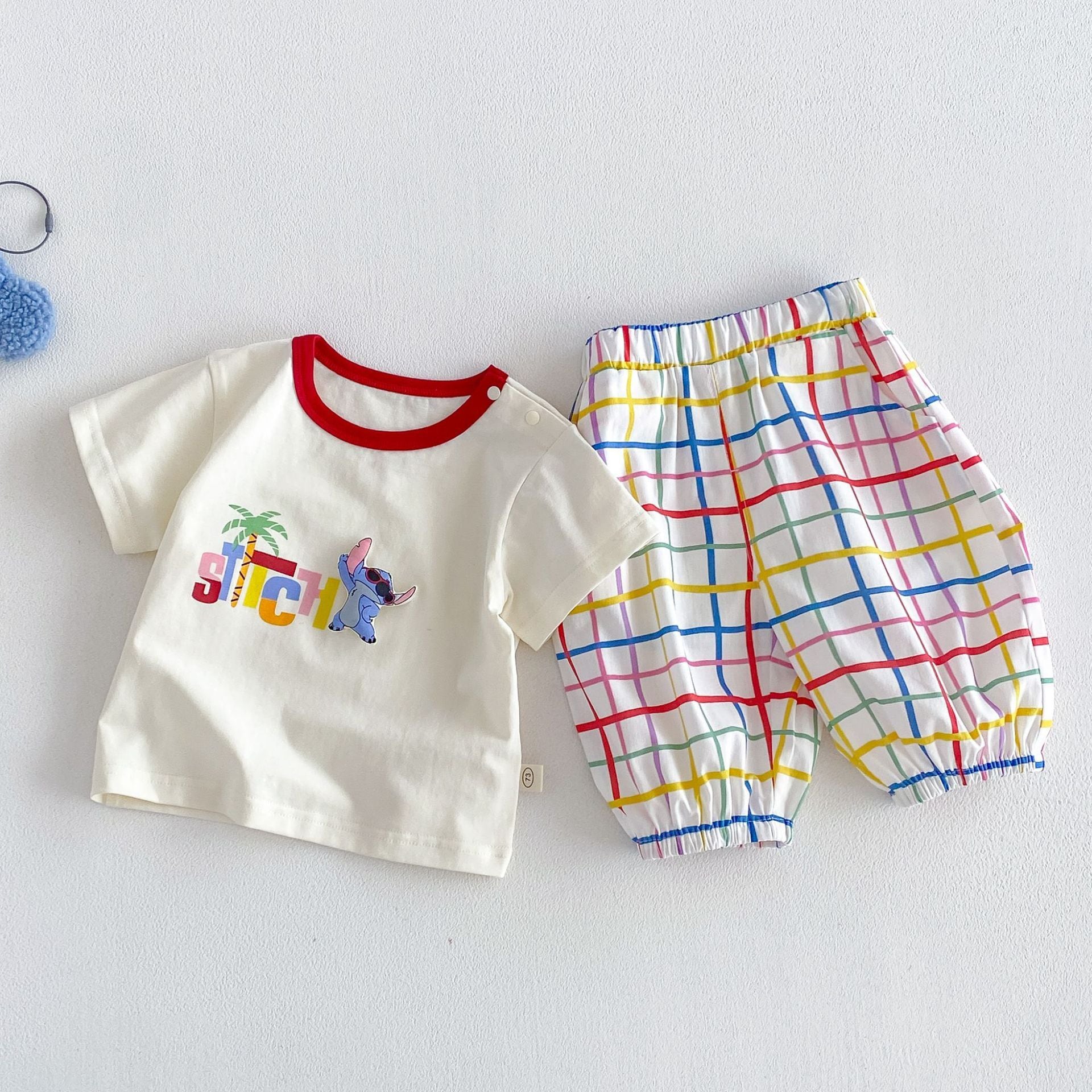 0a781d4ccdef60c74343ff5afc8510e9.jpg 【73-110】セットアップ ツリー柄 シャツ&カラフルパンツ - 画像 (1)