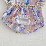 【66-140】ロンパース or ワンピース ベビー 女の子 フリルワッフル - 画像 (11)