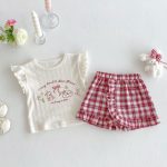【73-120】トップスorパンツ ウサギ ロゴフリル おしゃれ - 画像 (9)