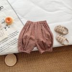 【66-100】ワイドパンツ ストライプ ゆったり 履きやすい ボトムス - 画像 (5)